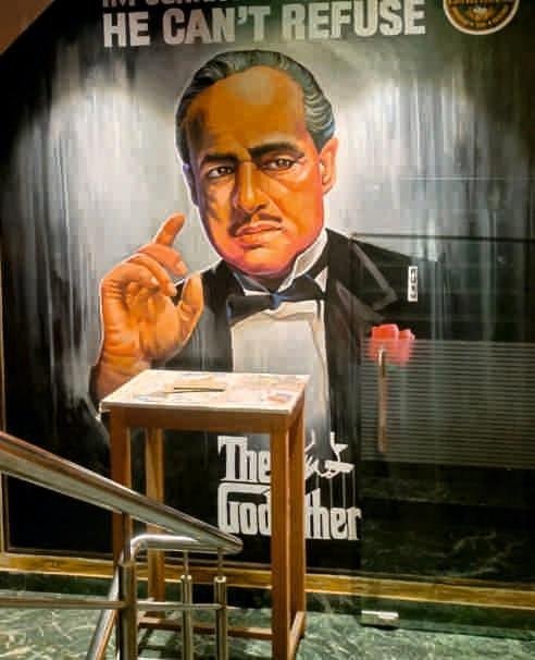 The Godfather themed wall painting